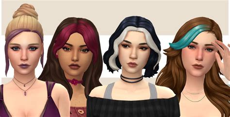 Pin By Micat Game On Sims 4 Maxis Match Cc Finds In 2021 Hair Streaks