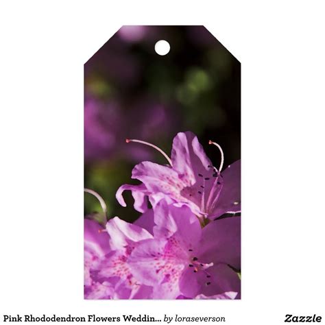 Find the perfect florals for your bridesmaids' bouquets with our 20 unique options! Pink Rhododendron Flowers Wedding Favor Tags Pack Of Gift ...