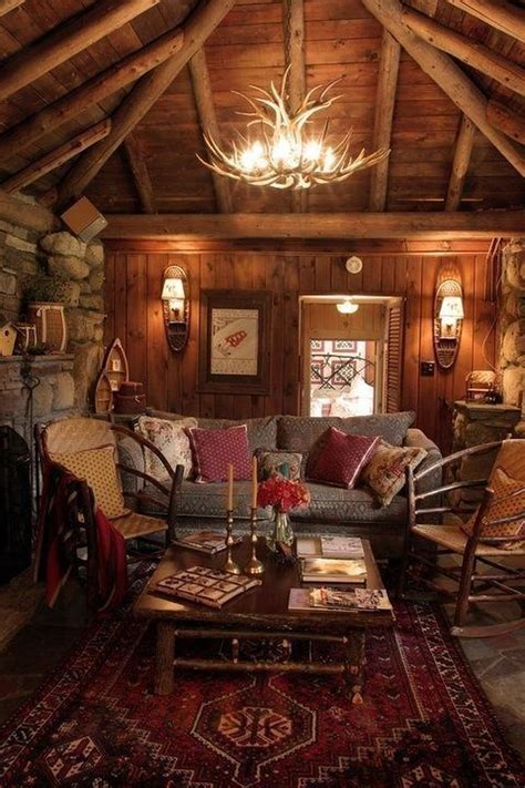 Best Small Log Cabin Homes Interior Decor Ideas Cabin Interior