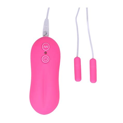 Whisper Quiet 10 Function Dual Mini Bullets Vibrator G Spot Stimulate