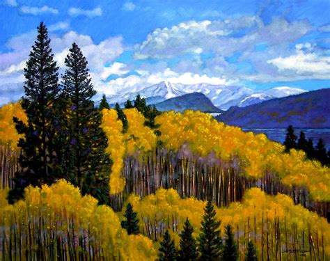 Natures Patterns Rocky Mountains Painting By John Lautermilch