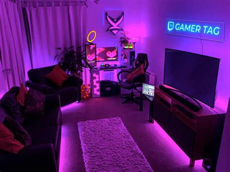 Bedroom Gaming Room With Led Lights Ubicaciondepersonascdmxgobmx