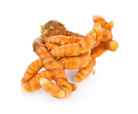Turmeric Root And Dry Tumeric In Wood Bowl Stock Photo Image Of Food