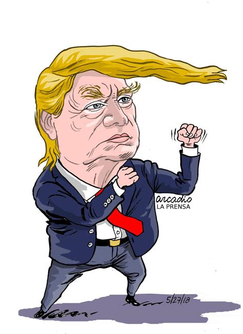 Donald Trump Us President Cartoon Movement