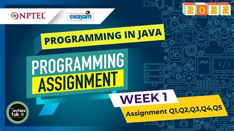 Nptel Programming In Java Week 1 Programming Assignment Solutions
