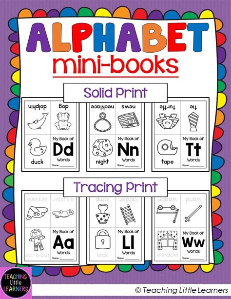 Alphabet Books Alphabet Mini Book Alphabet Book Alphabet Activities