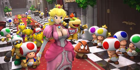 Wallpaper Video Games Render Super Mario Princess Peach Toy The Best
