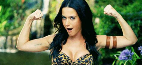 Katy Perry Flexing Katy Perry Flexing Biceps Discover Share Gifs