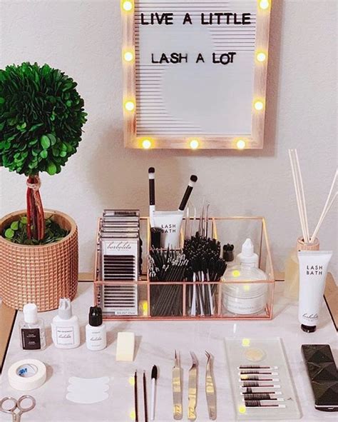 Lash Organization Set Up Inspo Lash Room Beauty Room Salon Esthetics Room