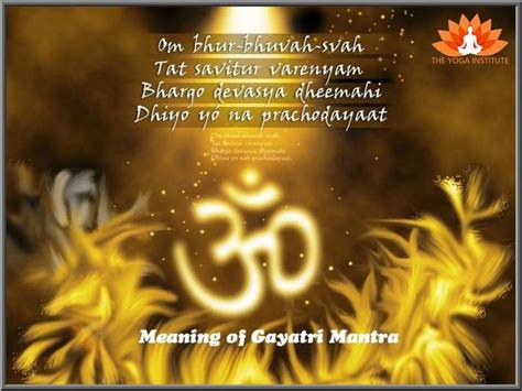 Meaning Of Gayatri Mantra The Yoga Institute