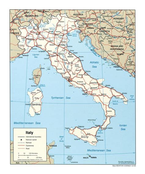 Map Of Italy Regions Political And State Map Of Italy