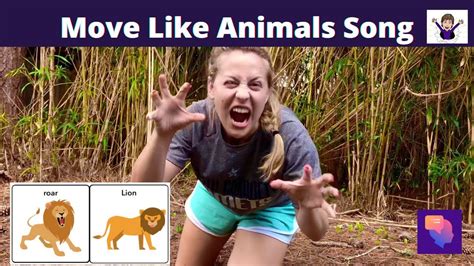 Move Like Animals Movement Song For Kids With Fluent Aac Symbols Youtube