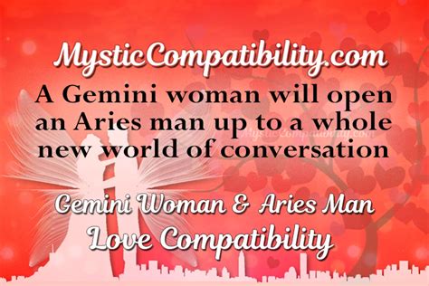 Gemini Woman Aries Man Compatibility Mystic Compatibility