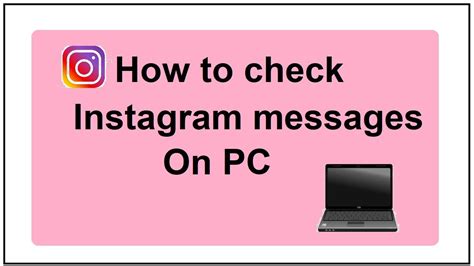 Don't forget to check the direct messages from your account on a different device or browser. how to check instagram messages on computer - YouTube
