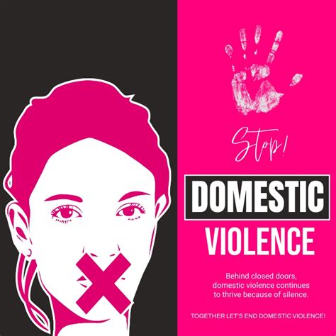 Domestic Violence Poster Template Postermywall