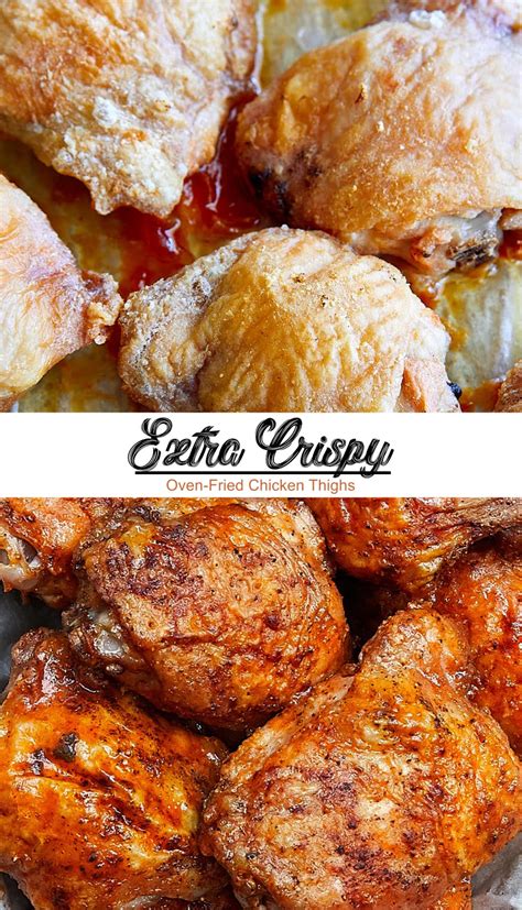 Extra Crispy Oven Fried Chicken Thighs Recipe Spesial Food