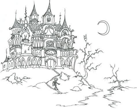 The black and white pictures of houses and homes are probably the most popular subjects for coloring. Free Printable Haunted House Coloring Pages For Kids