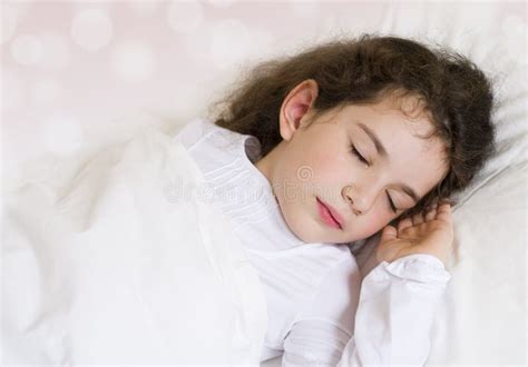 Little Girl Sleeping And Dreaming Stock Image Image Of Home Comfort