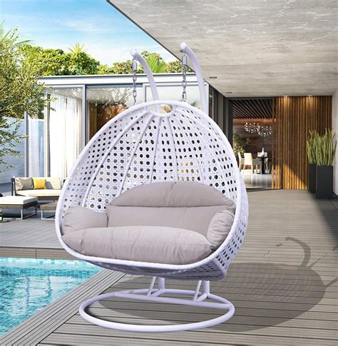 Dbm imports 44 x 6 round indoor/outdoor white polyester replacement cushion pillow sunbed papasan wicker swing chair. The Best White Wicker Hanging Chair- A Comparative Review