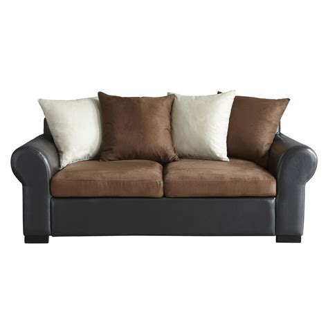 Check spelling or type a new query. Canapé convertible 3 places marron/beige Antigua | Maisons ...