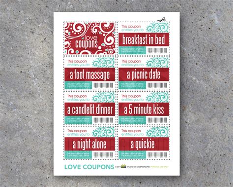 Check spelling or type a new query. Love Coupons For Him - Printable Instant Download - Studio 120 Underground