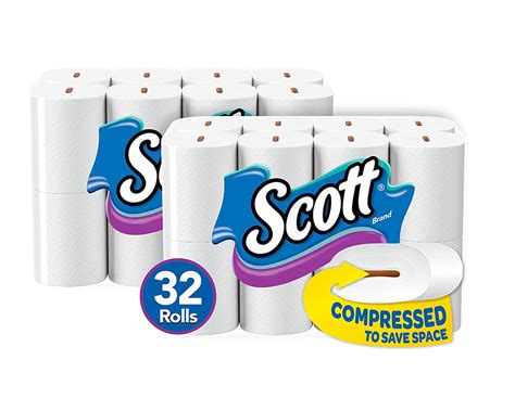 Paper Products Bath Tissue 32 Rolls Scott 1000 Sheets Per Roll Toilet Paper Toilet Tissue