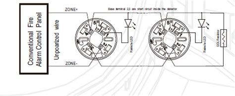 This home smoke detector circuit warns the user against fire accidents. Optical Smoke Det Activ En54-7 Wiring Diagram : High ...