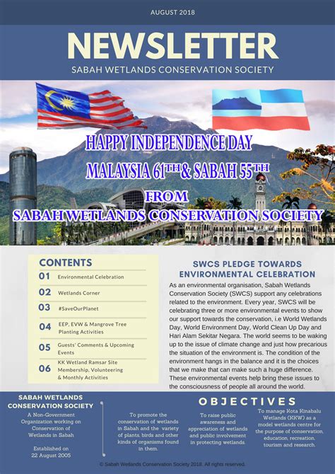Minimum 1 year relevant working experience, preferably in hospital environment. AUGUST 2018 | Kota Kinabalu Wetland