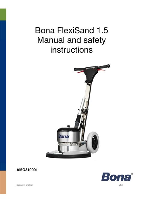 Bona Flexisand 15 Manual And Safety Instructions Pdf Download Manualslib