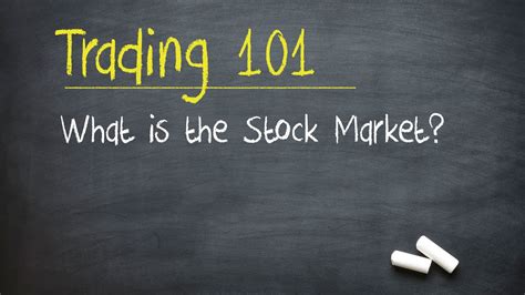 Market capitalization, or market cap, is a term thrown around in the investment world. Trading 101: What is the Stock Market? - YouTube