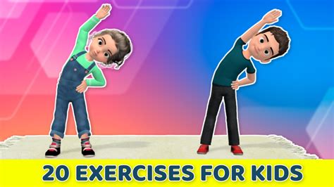 20 Easy Standing Exercises For Kids Kids Exercises And Workouts