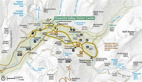 Yosemite National Park Map Guide