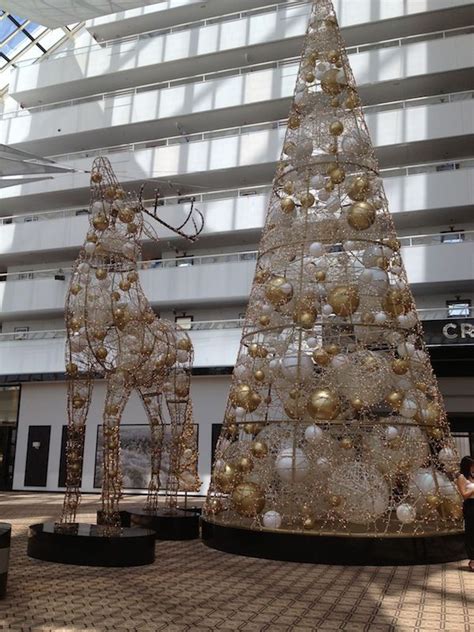 Christmas decorations in the foyer of Crown Hotel  Perth  Western