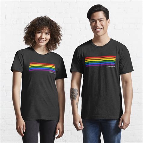 Proud Ally Pride Flag T Shirt For Sale By Skr0201 Redbubble Pride