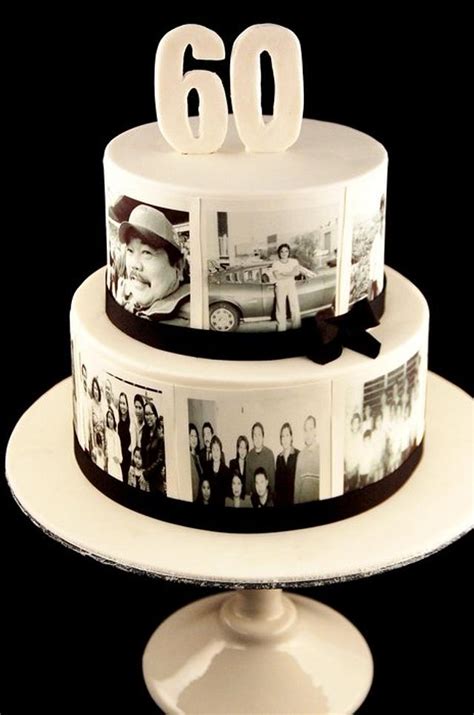 60th Birthday Cake Photo Cake Decorated Cake By Cakesdecor