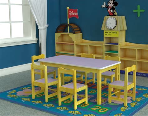Wooden Tables And Chairs For Preschool Preschool Furniture