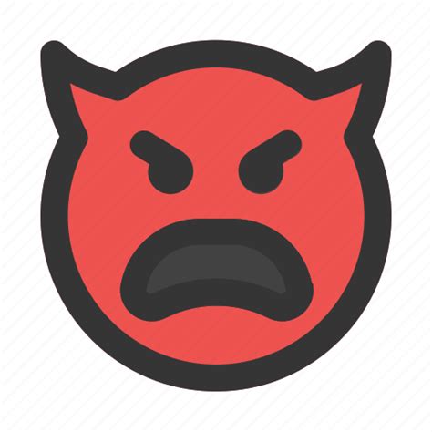 Devil Angry Emoji Smileys Emoticons Icon Download On Iconfinder