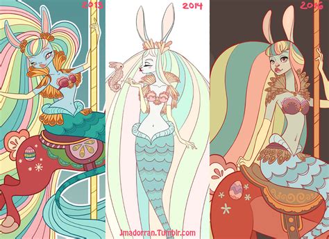 Jessica Madorran: Character Design - Bunny Mermaid 2016
