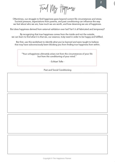 Find My Happiness Worksheet Cbt Therapy Activities Personal Development
