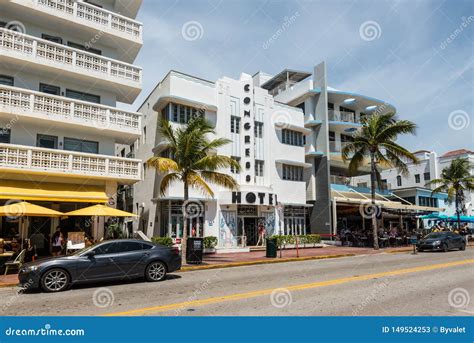 Art Deco Historic District In Miami Beach South Beach Florida United Startes Of America