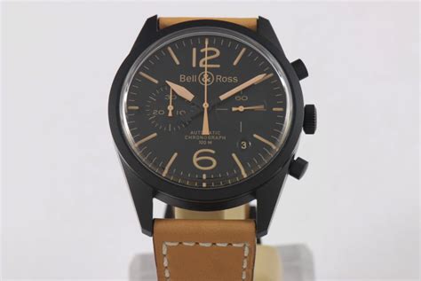 Fs Bell And Ross Vintage 126 Heritage Pvd Chronograph Br 126 94 Sc