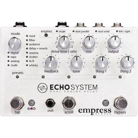 Empress Effects Echosystem Dual Engine Delay Effects Pedal Twin Town