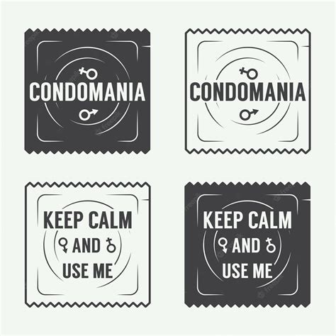 Premium Vector Condoms And Sex Labels