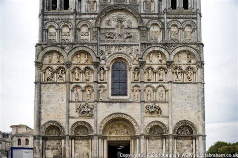 The Romanesque Facade Of Angouleme Cathedral Angouleme Charente