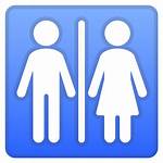 Emoji Restroom Icon Clipart Simbolo Google Bathroom