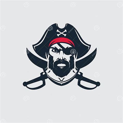 Pirate Logo With Sabers Stock Vector Illustration Of Anger 124115057