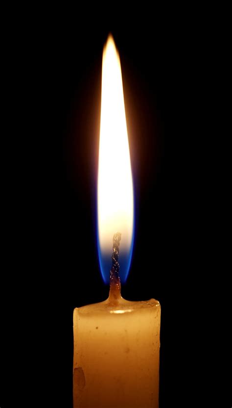 A Single Candle Flame