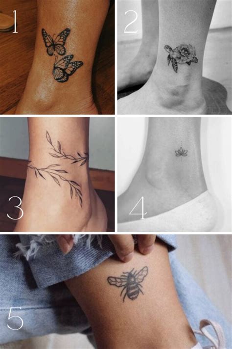 53 Flirty Ankle Tattoo Designs For Women Tattoo Glee