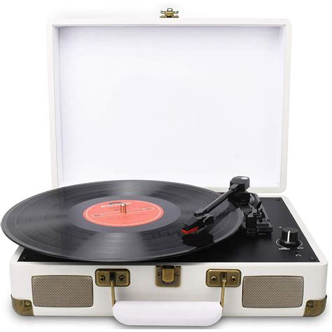 Digitnow Turntable Record Player 3 Speeds With Built In Stereo Speakers