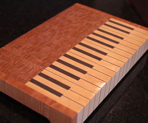 Piano End Grain Cutting Board 4 Steps With Pictures Instructables